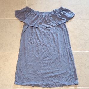 Sundry Off The Shoulder Ruffle Top Dress